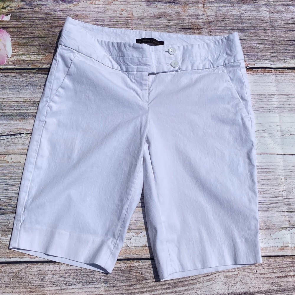 The Limited 8 White Extra Stretch Bermuda Shorts